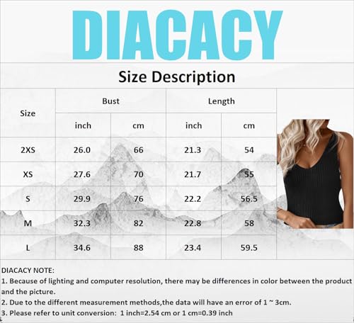 DIACACY Women's Stretch Halter Neck Vacation Sweater Vest Comfort Knit Ribbed Tank Top Fashion Breathable Shirts3