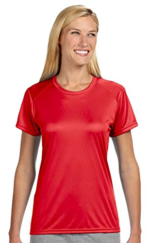 Chemise performance interlock rouge écarlate idéale pour rester frais au bureau