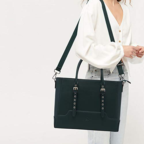 15.6 Inch Computer-Bags-for-Women, Laptop Bags,Women Work-Tote-Bag Elegant Computer-Bag With Adjustable Handles for Work Travel Dating by EaseGave - Thumbnail 6