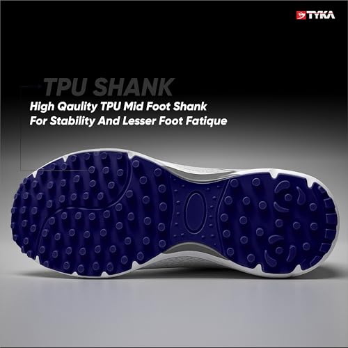Image of TYKA Velocity Plus Cricket Shoes | Professional Rubber Stud Cricket Footwear for Men