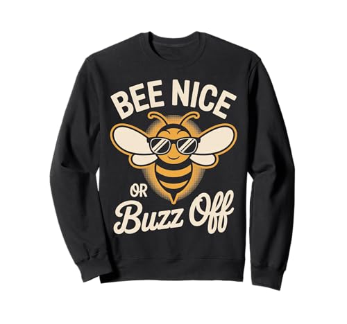 Bee Nice or Buzz Off Funny Bee Pun �O���t�B�b�NT�V���c �g���[�i�[
