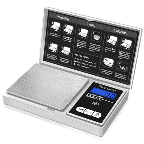Fuzion Pocket Gram Scale - 1000g/0.1g Digital Mini Travel Food Sc...