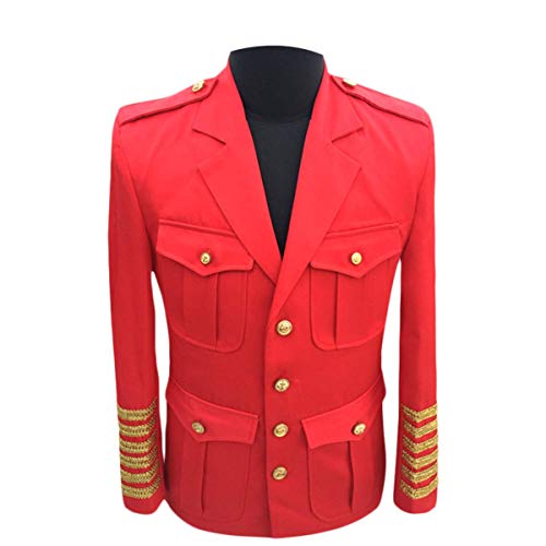 Men's Suits Captain Uniform Blazer Jacket Party Show Prom Stage Cosplay Dinner Dress Coat