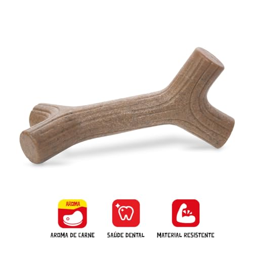 Germanhart Brinquedo Mordedor para Cães, Feito de Fibra de Coco, Resistente, Alivia a Ansiedade, 1 U