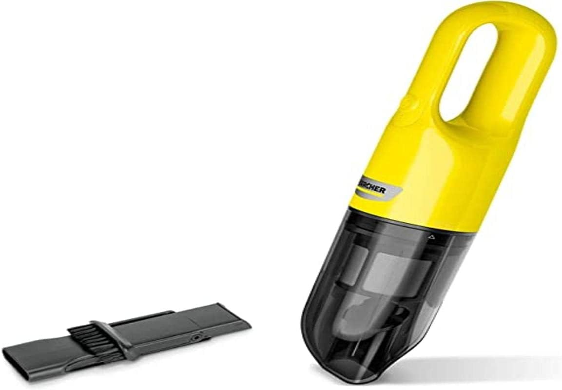 Aspiradora de mano Kärcher CVH 2 compacta para limpiar migas del coche y restos del sofá