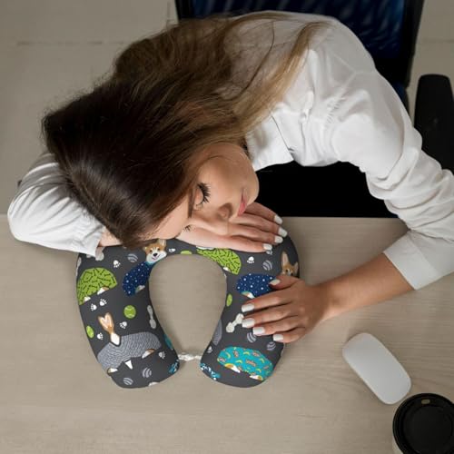 Almohada de Poliester para Cuello Tamaño Único Negra miniatura 7