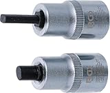BGS 6455 | Spreiz-Einsatz-Satz für Federbeinklemmung | 2-tlg. | 12,5 mm (1/2") | 5 x 7 mm + 5,5 x 8,2 mm | Radlagergehäuse-Spreizer | Aufspreizer