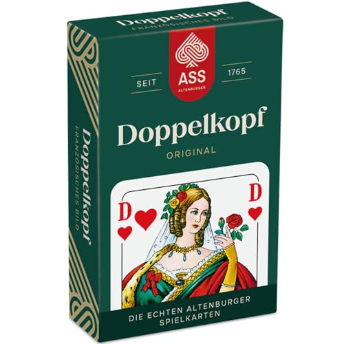 ASS Altenburger FSC Doppelkopf, französisches Bild, in Faltschachtel, White, 95 x 60 x 20 mm