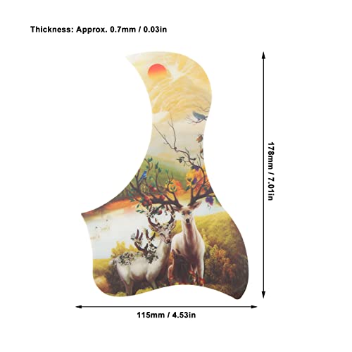 Pickguard pour guitare acoustique, bonne protection en PVC, plaque de protection pour guitares adhésives, match parfait… - Les Beatles, Paul McCartney, John Lennon, RIngo Starr, George Harrison Pickguard pour guitare acoustique, bonne protection en PVC, plaque de protection pour guitares adhésives, match parfait… – Image 7