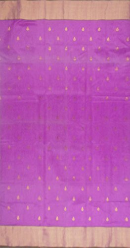 MAHENDRA KOLI CHANDERI purple chanderi silk saree – image 4