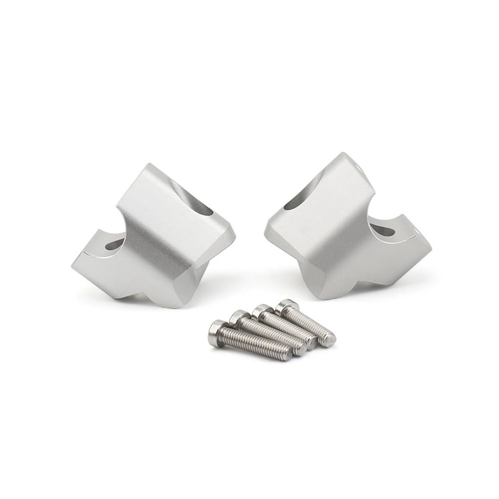 Riser guidon Multistrada V4 argenté kit fixation moto - 6