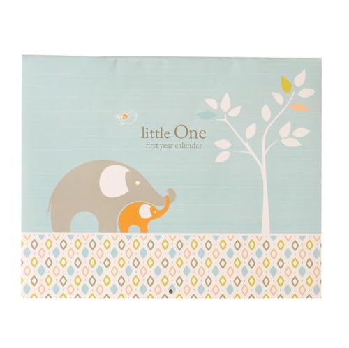 C.R. Gibson Elephant Blue Baby Calendar Milestone Stickers, 11'' W x 18'' H