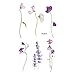 WYUEN 5 Sheets Flower Temporary Tattoo Women Body Tattoo Sticker Girls Fashion Body Art Children Kids Hand Stickers 9.8X6cm (FP-013)