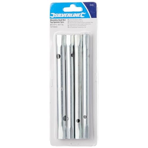 Silverline 395020 Monobloc-Steckschlüssel, 5-tlg. 8/9, 9/11, 10/11 u. 12/13 mm