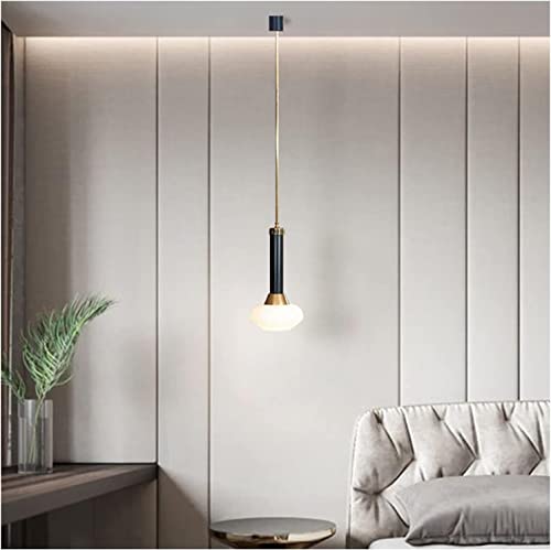 Lustre LED européen à tête unique pour couloir et entrée de salon loft