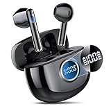 CASCHO Bluetooth Kopfhörer In Ear, Kopfhörer Kabellos Bluetooth 5.3, 37St Spielzeit, IPX7 Wasserdicht, Tiefer Bass, LED Anzeige, Kabellose Kopfhörer mit USB-C-Schnellladung, zum Reisen, Konferenzen
