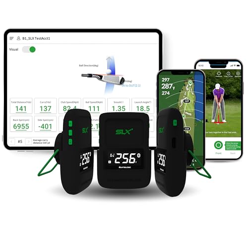 Second Chance SLX Hybrid Portable Golf Launch Monitor GPS Device with Display