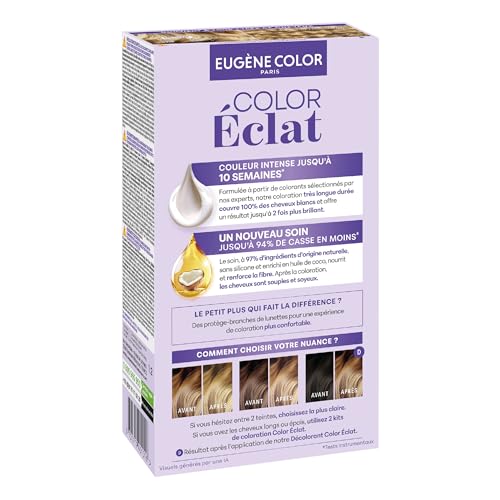 Couvre 100% des cheveux blancs avec Eugène Coloration Cheveux Permanente 8.3 - 2