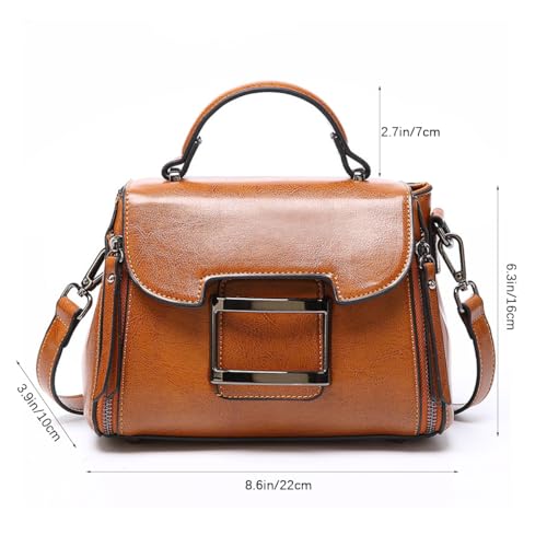 Sac à main classique en cuir véritable haut de gamme pour femme élégante