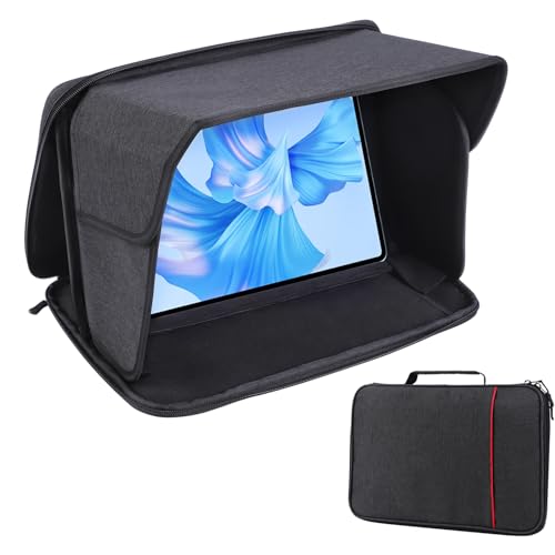 YUMTIM iPad Sun Shade Tablet Sleeve Case for 12-12.5 inch iPad Sun Glare Shield Tablet Shield Cover Protective Sunshade Travel Tablets Bag 12-12.5