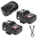 Wireless Flash Trigger Set, 433MHZ 16 Channel Speedlite Studio Shutter Release Transceiver Kit, with 1 Transmitter 2 Receivers 1 Sync Wire Cable, for Canon, for Nikon