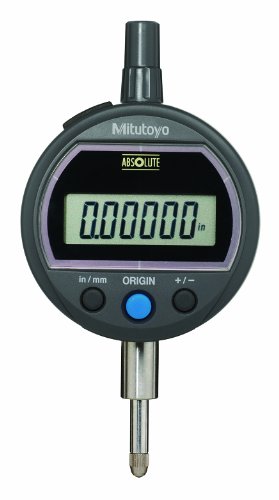 Mitutoyo 543-502B Absolute Solar Digimatic Indicator, 0-0.5"/0-12.7mm Range, 0.00005"/0.001mm Resolution, Flat Back