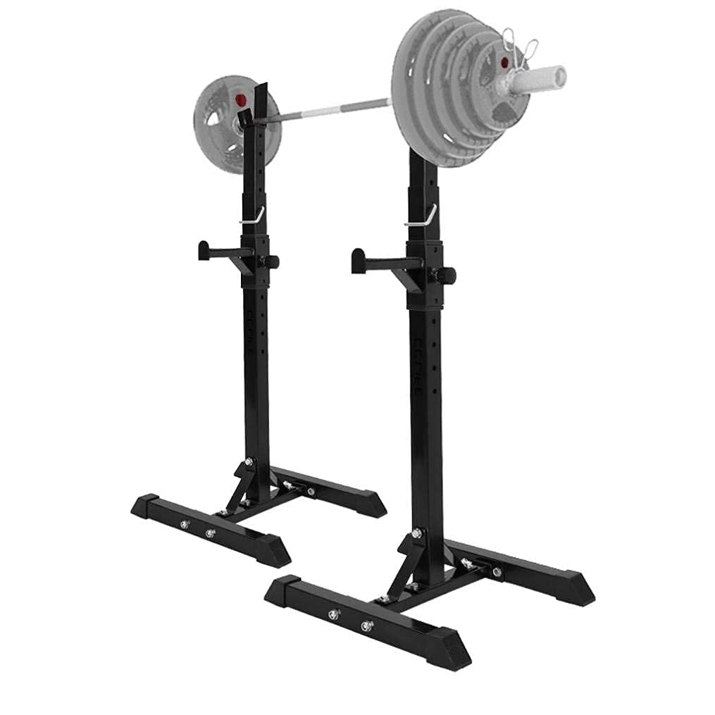Banco de mancuernas ajustable para sentadillas, de acero resistente, para levantamiento de pesas, para el hogar y el gimnasio