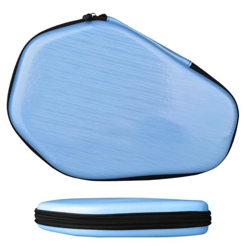 Funda de tenis de mesa para 2 palas y pelotas bolsa portapalas rígida con cremallera suave
