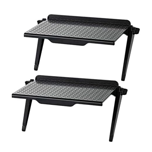 TV -topphylla Justerbar skärm Topplagringsfäste Dator TOP HOLDER 12X4X1Inch 2st TV Top Shelf Storage Rack