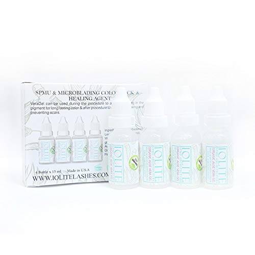 Iolite Organic Aloe Vera Gel SPMU & Microblading Color Lock & Healing Agent