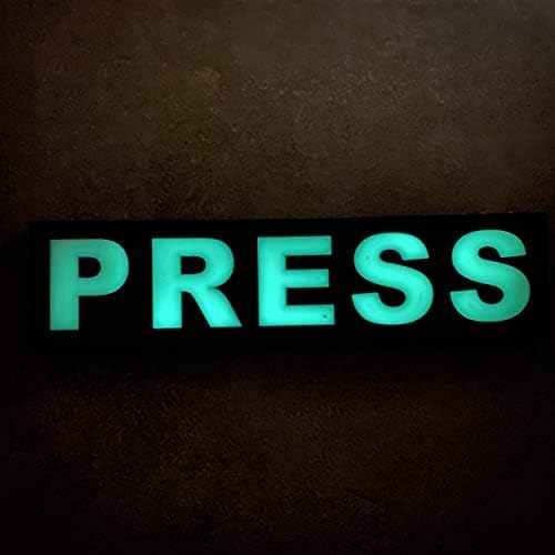 Reporter Glow Press Patch 11.4x2.8 in / 29x7 cm Conflict Journalist