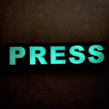 Reporter Glow Press Patch 11.4x2.8 in / 29x7 cm Conflict Journalist