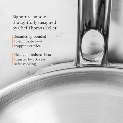 Image of Hestan ProBond Luxe 10-Piece Cookware Set, Professional Clad Stainless Steel, ProCore Tri-Ply Clad Construction, Polished Exterior, Induction & Oven Safe