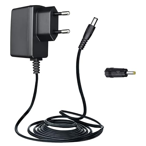 Zasilacz 6 V 1 A/1000 mA o długości 1,8 m, AC 100–240 V do DC 6 V 1 A 6 W, zasilacz do ciśnieniomierzy, wag elektronicznych i innych urządzeń, certyfikat CE