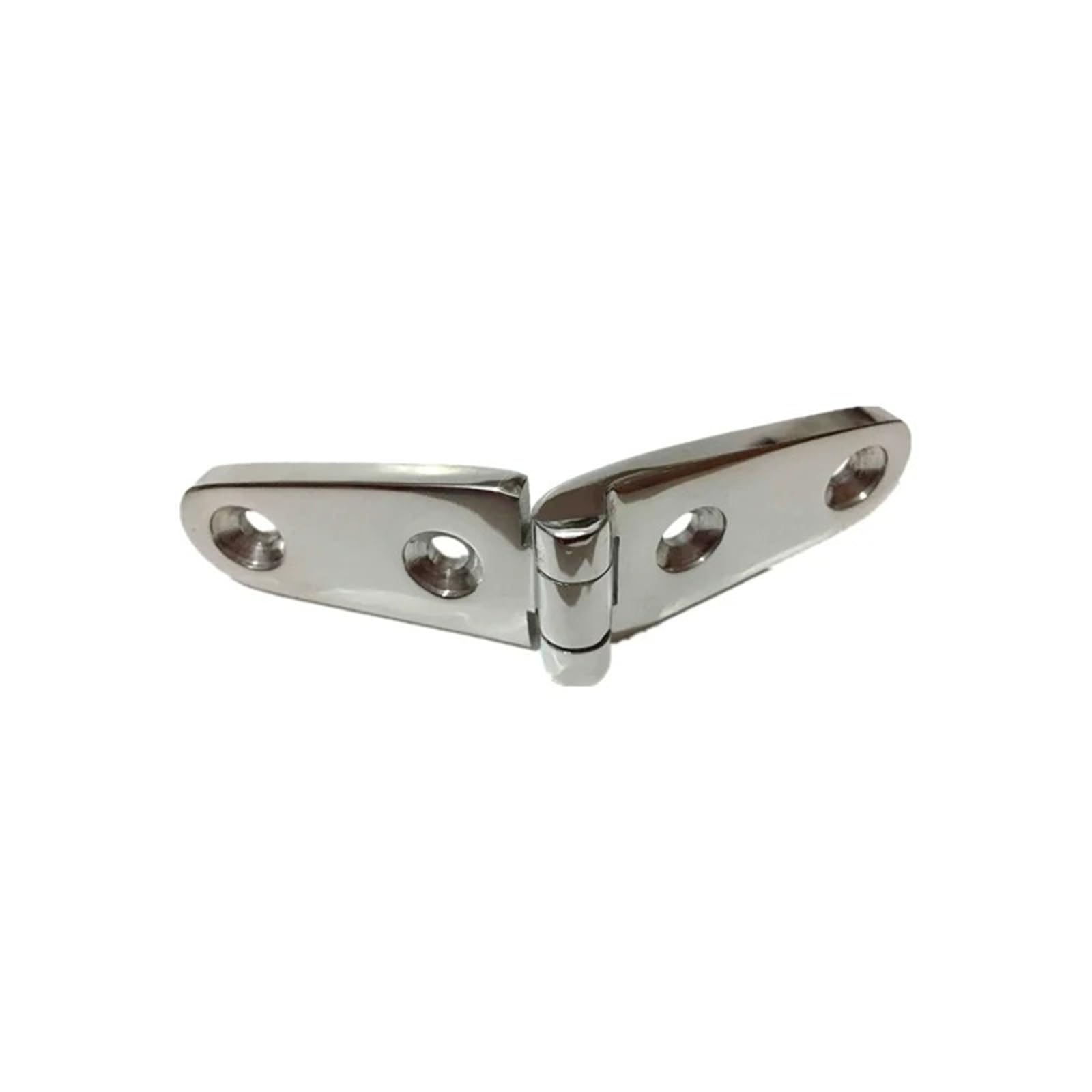 Bisagras de alta resistencia for puerta plegable con rodamiento de engrosamiento, 103 x 27 mm, apertura plana de 180 grados, 1 unidad