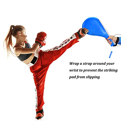 Obtanim 2 Pack Taekwondo Kick Pads Durable Kickboxing Striking Pad Karate Kicking Target For Martial Arts Training (Blue) #TOP4