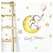 Little Deco Aufkleber Elefant mit Ballon rosa & Spruch Sweet Dream I 3 A4 Bögen I Mond und Sterne Wandbilder Wandtattoo Kinderzimmer Deko Babyzimmer Mädchen DL214-8