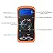 Proster Digital Multimeter with Backlight LCD Display for AC DC Voltage, DC Current, Resistance, Transistor HFE, Diode, NPN Transistor, Continuity Test