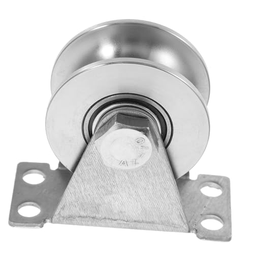 Healeved Stainless Steel Heavy Duty Sliding Gate Wheel Pulley Grooved Design for Easy Installation and Versatile Use Home Industrial and Construction Applications