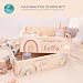 Kidsmood - Spielzeugkiste aus Holz mit Wunschnamen | Aufbewahrungsbox Kinder Spielzeug & Bücher | Praktische Holzkiste als Deko Kinderzimmer oder als Personalisierte Geschenke Baby zur Geburt & Taufe