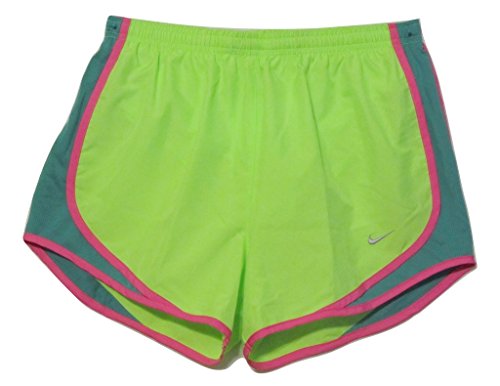 Image of Nike Women's Tempo Short Flash Lime /Emerald Green /Pink Pow /Matte Silver Shorts LG X 3
