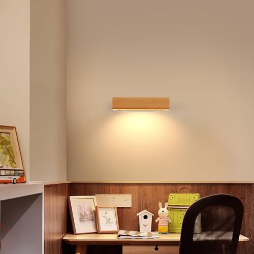 DELIPOP Applique Murale Intérieure Bois, 3000K Moderne Lampe de Murale LED – vue 9