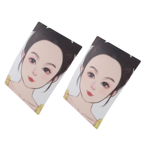 Placa de Exibição de Pintura Facial Infantil, Placa de Pintura Facial Reutilizável 2pcs Menina para