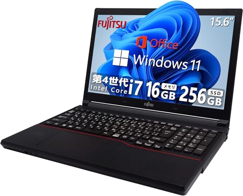 �y�����ςݕi�z �yCPU:��4����Core-i7�z�x�m�� �m�[�gPC FMV�V���[�Y/Win 11/MS & Office 2019/�e���L�[/15.6�C���`/����WIFI/USB 3.0/�����ݒ�s�v ���S�Ҍ��� �ݑ�Ζ� �d���p �w�K�p �m�[�g�p�\�R��