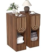 Amazon.co.jp: YAMAKAWAKAGU ナイトテーブル 引き出し 2セット ベッド
