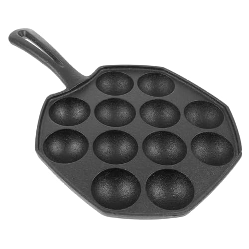 KICHOUSE 1pc Black Baking Tray Mold for Quail Eggs Kitchen Supply Cavity Octopus Pan for Baking Nonstick Design for Parties and Gatherings