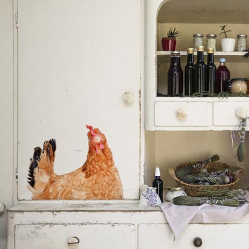 Vinilo decorativo de gallinas para ventana y pared miniatura 5
