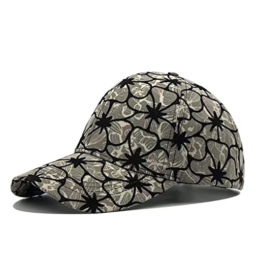 Casquette de baseball brodée de fleurs haut de gamme : l'élégance printanière pour femmes