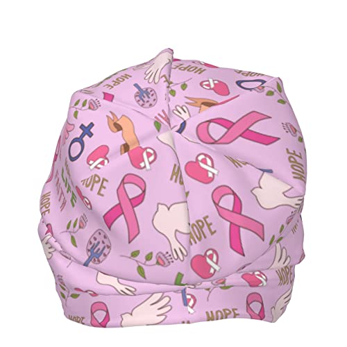 Giinly Breast Cancer Awareness Beanie Cap Cancer Turban Headwear Hats For Women Men #TOP5