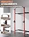 Folding Squat Rack Wall Mounted for Home Gym Garage, 1000 Pounds Capacity, 2.36